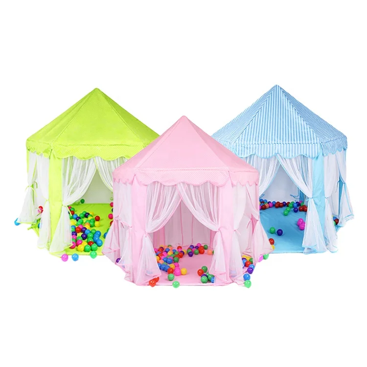 Шестигранная палатка-Замок принцессы, большой игровой домик, игрушечная палатка принцессы