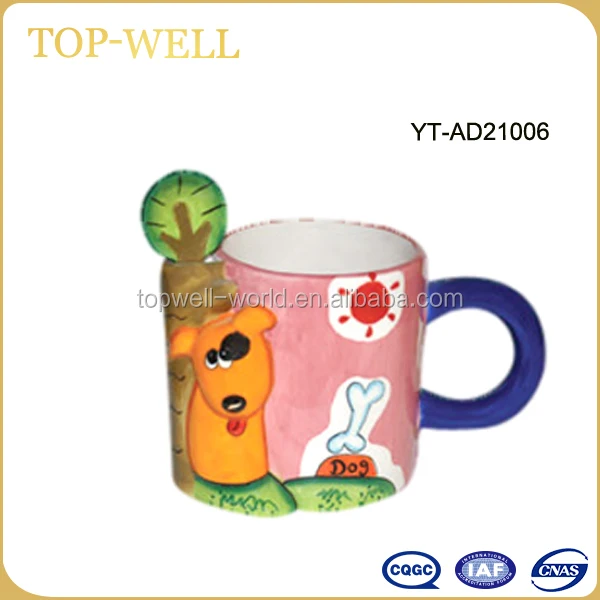 Bee shaped dolomite ceramic animal mug , artistic cup