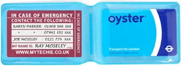 Wholesale Customized PVC Plastic Full Color Travel Card Oyster Card Holder