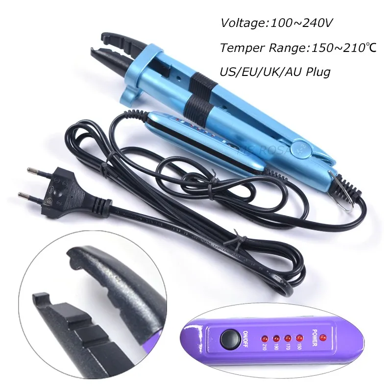 Hair Extension Fusion Iron UK Plug Keratin Machine The Tool For A Hair Extension