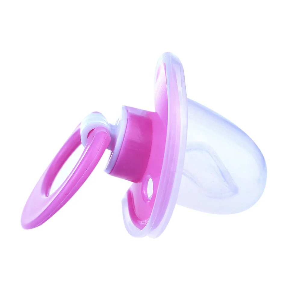 alg Safe Non-toxic Silicone large Nipple pacifier Baby Pacifier with Cover in Set