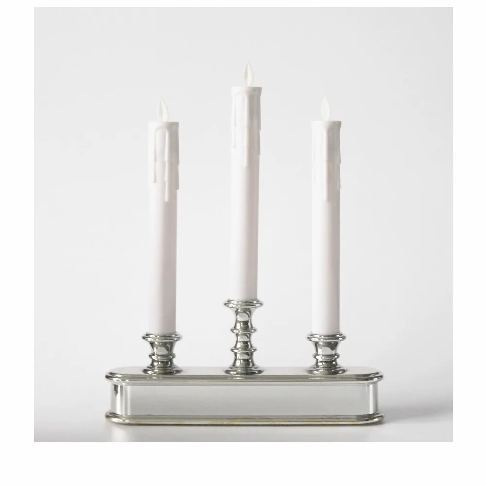 Светодиодная коническая Свеча на батарейках с дистанционным управлением восковая свеча оптовая продажа свечей с таймером танцевальный 3d-пламя