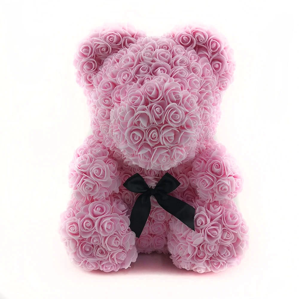 Flower Rose Bear Artificial  Flower Foam Rose Teddy Bear Valentine Gifts Items
