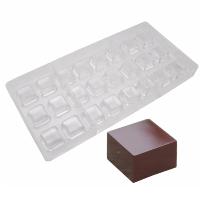 Reusable Square Shaped New Custom Polycarbonate Chocolate Mold