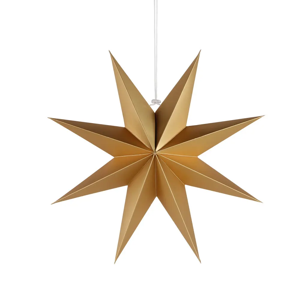 Wholesale 70cm Christmas Decoration 8 Point Silver Gold Paper Star