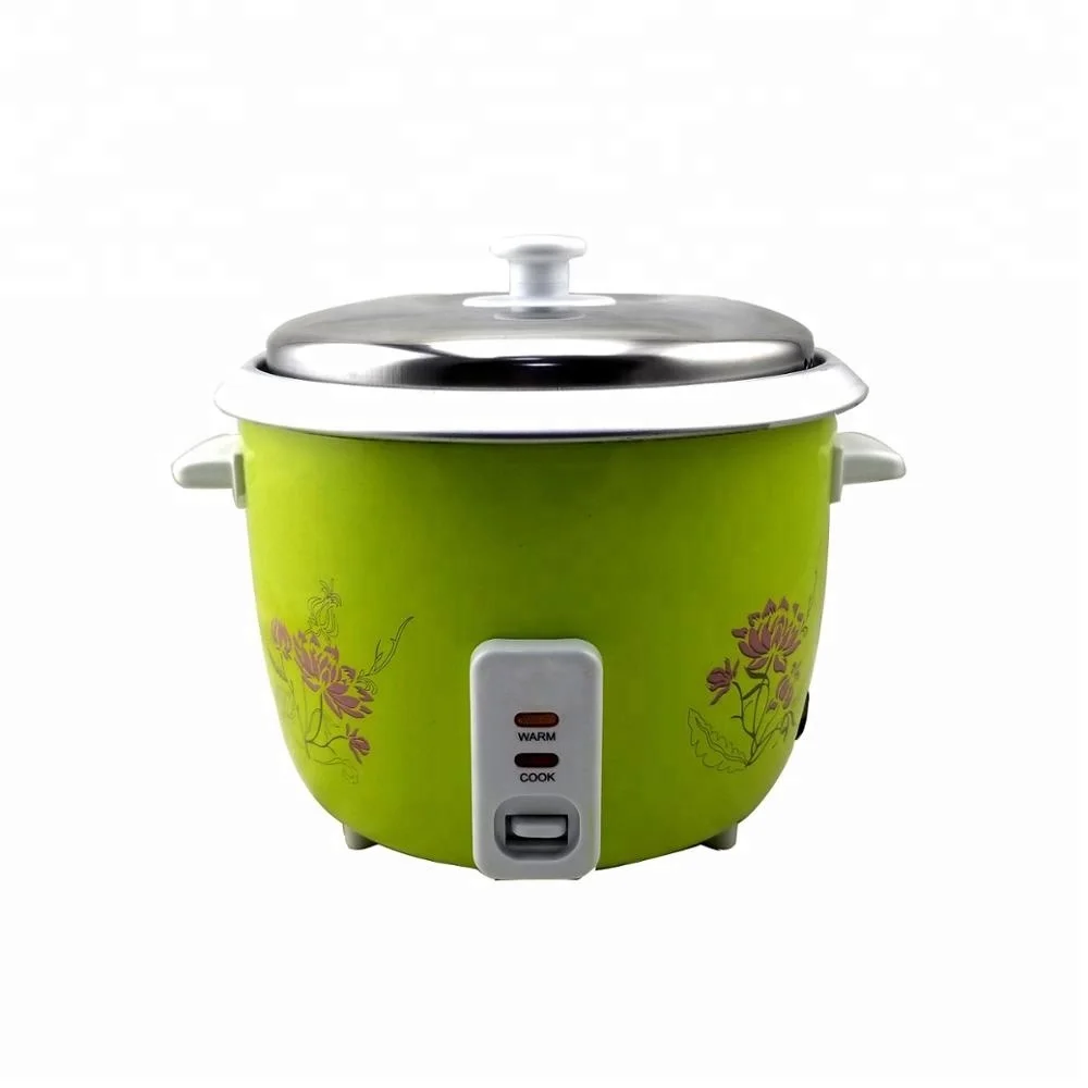1.8L оборудование для приготовления пищи барабан электрическая рисоварка с корпусом зеленого цвета