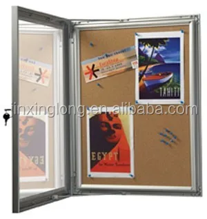 Enclosed Bulletin Board with locking door