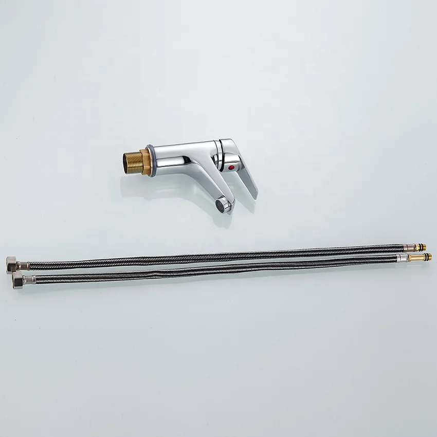 Single Lever Hot And Cold Water Deck Mounted Wash Hand Basin Mixer