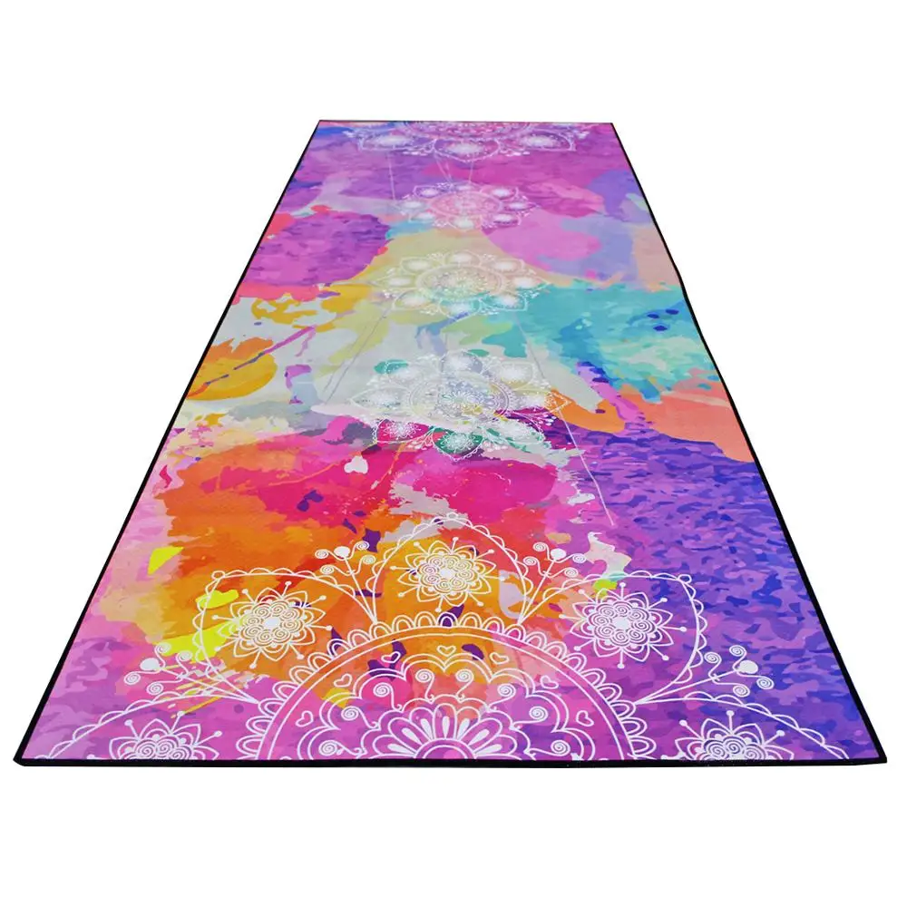 Private Label Thick (5mm) Microfiber Rubber Yoga Mat Durable Fitness Gym Leather Suede Soft Pilate Custom Logo OEM Supply