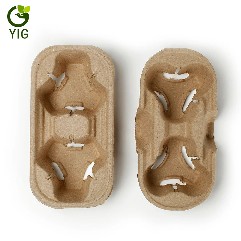 
Disposable Eco-friendly Biodegradable Coffee Cups Tray 