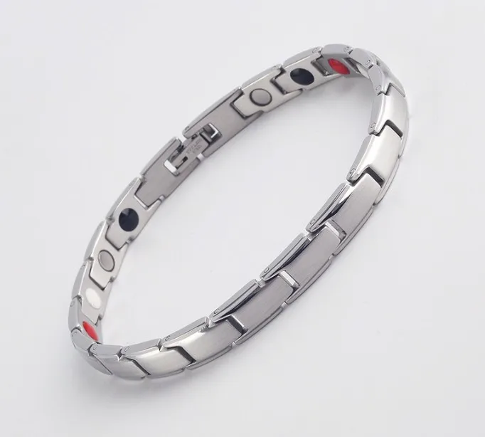 Wholesale health medical energy metal stainless steel blood pressure control bracelet energy for women