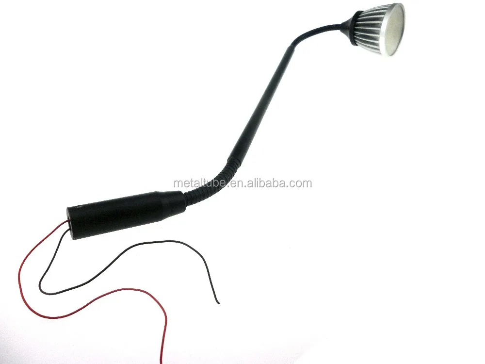 Flexible lamp holder with gooseneck tubing