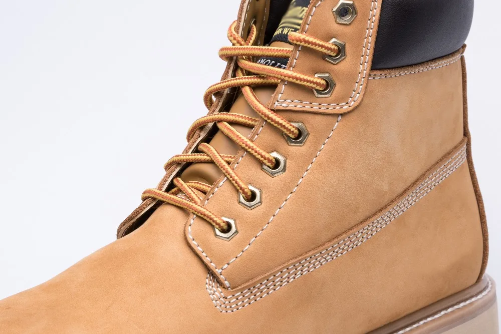 
PU injection Classic genuine leather esd safety shoes safety work boots leather boots with steel toe 