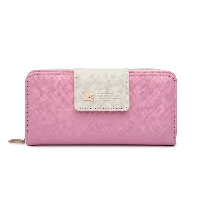 New Fashion Women Leather Wallet Women Long Design Purse For Wholesale