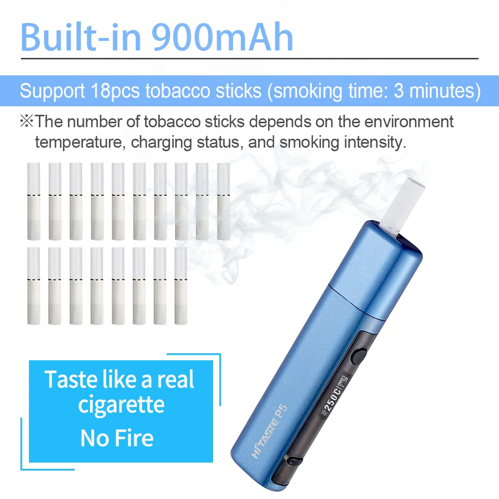 In Stock Japan Popular Hitaste P5 Heating Tobacco Cartridge Not Burn Vape