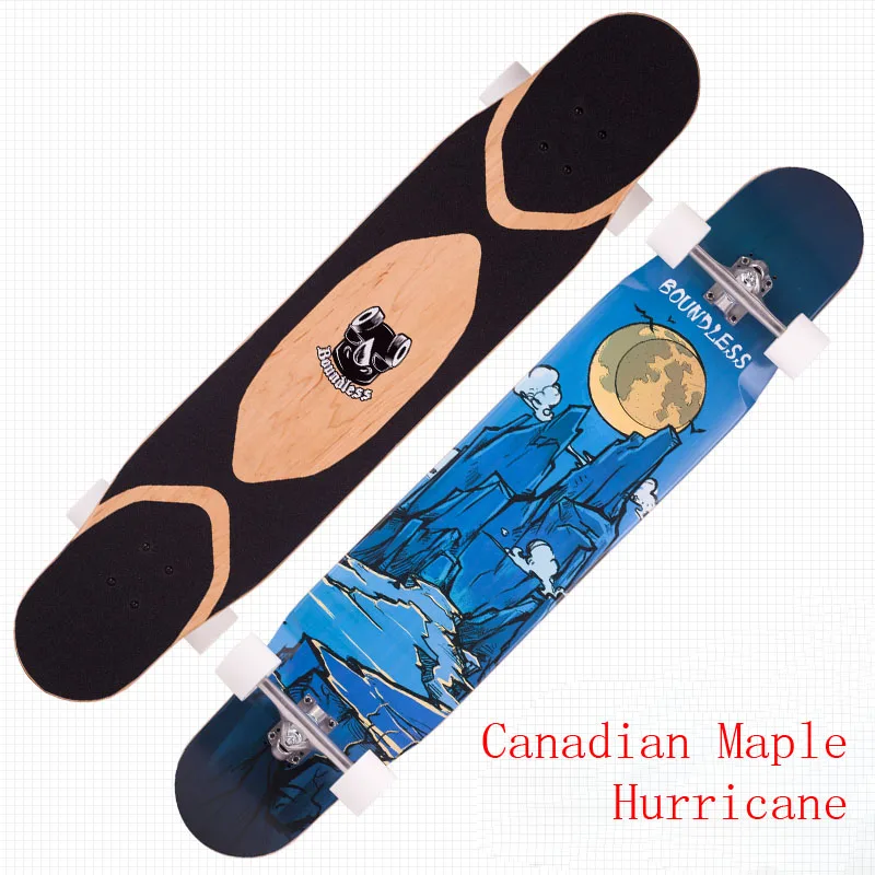 7-Ply 100% Canadian Maple Freestyle Longboard Completes Custom Graphic Dancing Longboard Deck Skateboard Complete