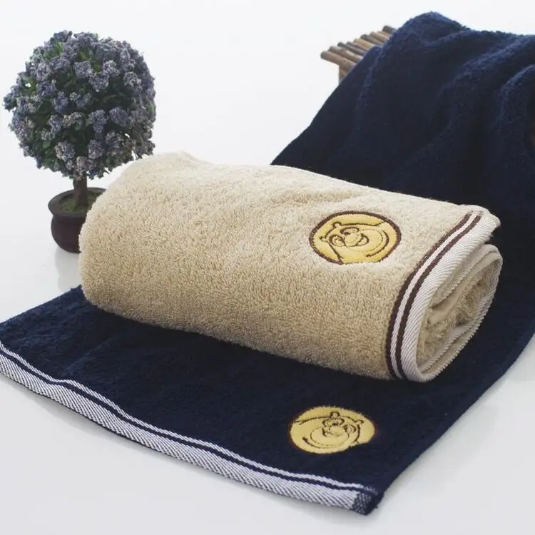 Cotton Faisalabad Pakistan Cartoon Embroidery Towel