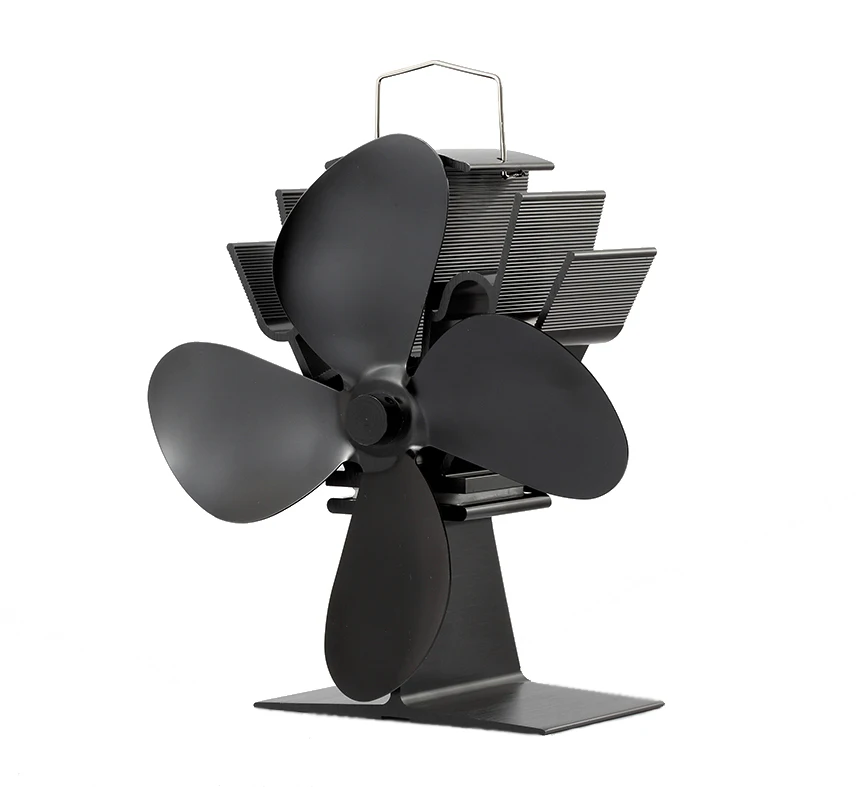 Winter Outdoor Camping Warm Up Heater Heat Powered 4 Blades Silent Ecofan Gas Stove Top Fan Wood Pellet Fireplace