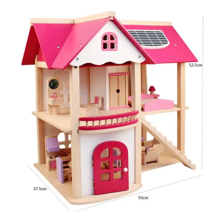 Высококачественные новые деревянные игрушки обучающие для детей деревянный кукольный домик игровой игрушечный