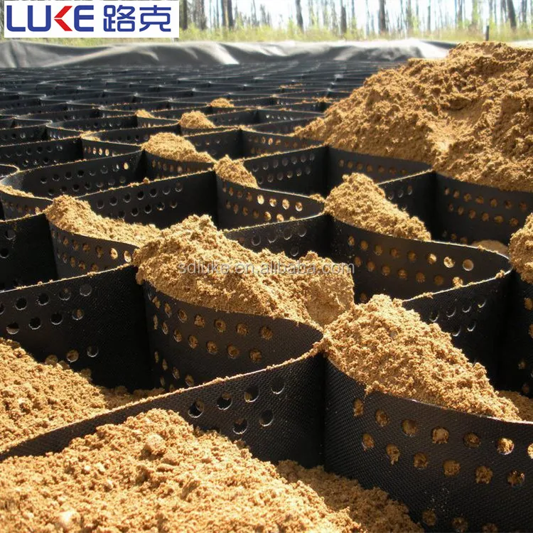Geocell используется в строительстве дорог Пластик HDPE для стопорной стены цена