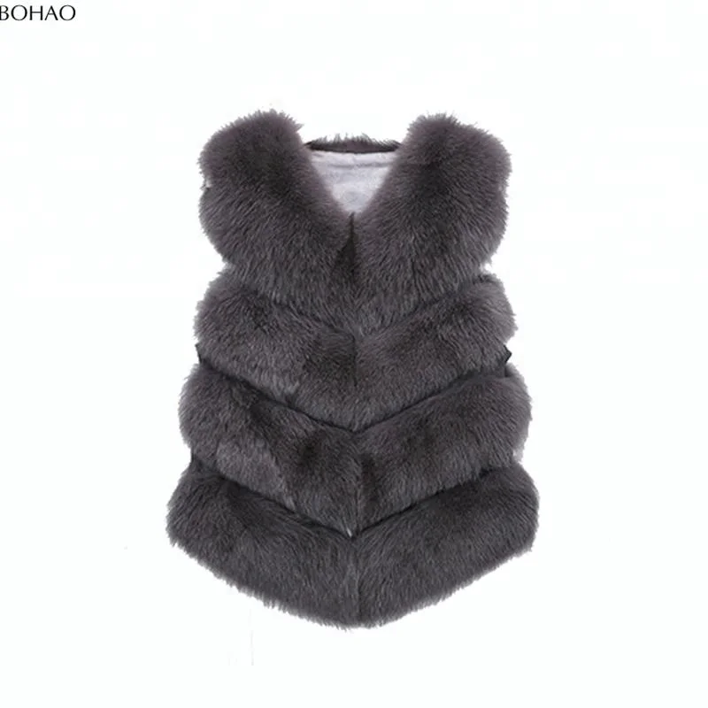 
Many Colors Available Fancy Design Inexpensive Women Artificial Fox Fur Vest 