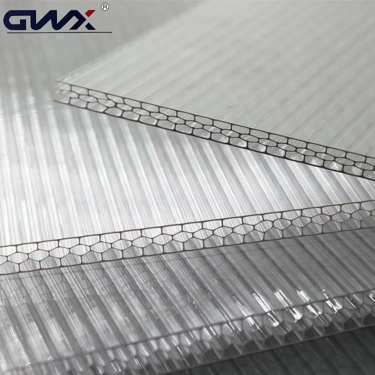 100% Virgin Bayer Material Honeycomb Polycarbonate Sheet/Polycarbonate Plastic Honeycomb Panels