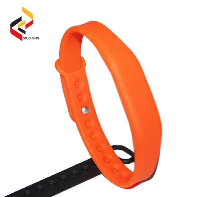 ISO14443A/ISO15693 RFID 13.56Mhz NFC Wristband Silicone Bracelets