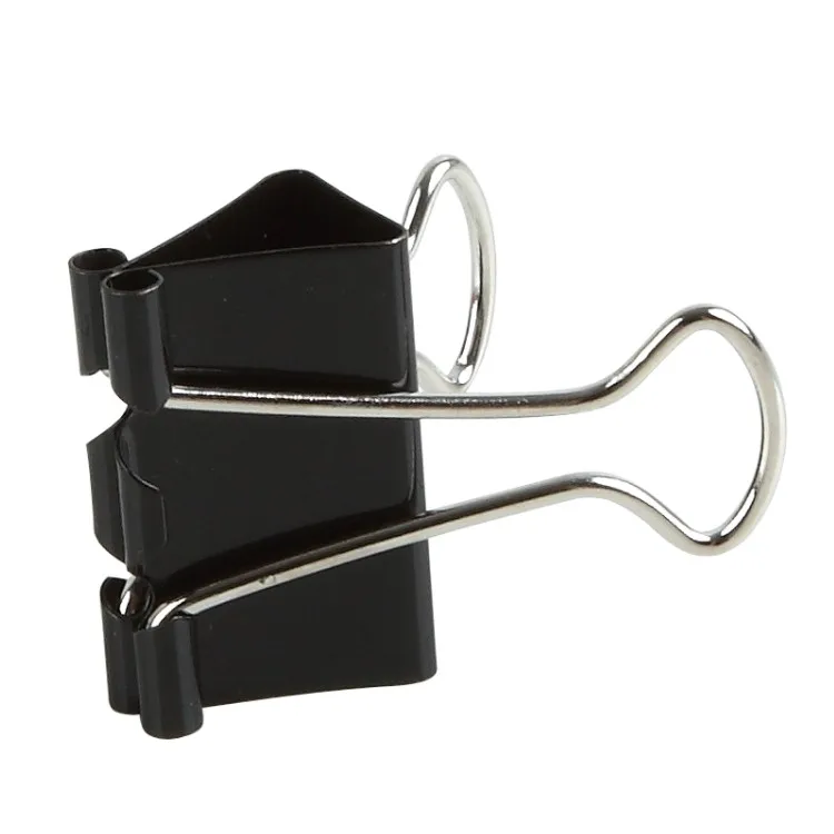 Comix black strong clip rust resistant metal 50 mm 1#  binder clips