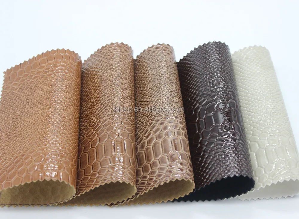 snake embossed leather PU artificial leather for bags/shoes