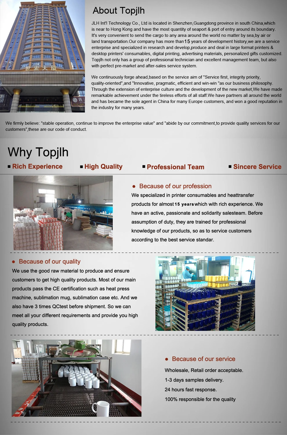 Company Profile - mugs