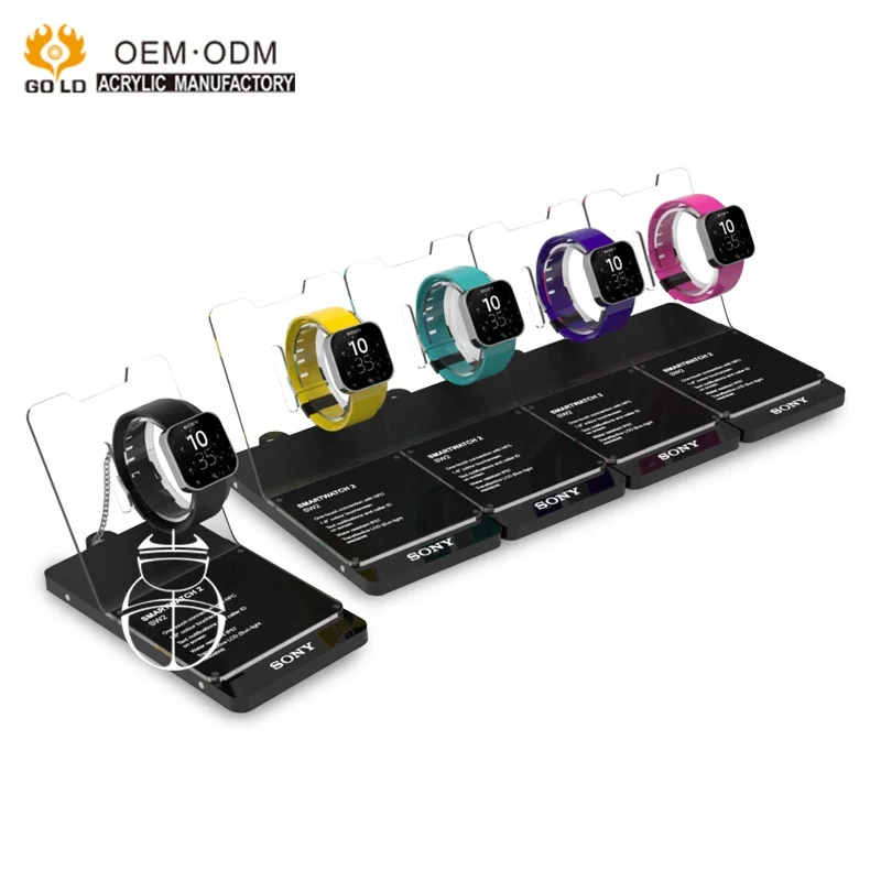 Wholesale Custom Modern Design Acrylic Wrist Watch Display Stand