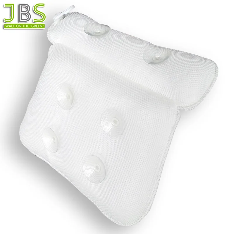 
Anti-Bacterial Luxury 3D Air Mesh Bath Pillow With 2-Panel Design 