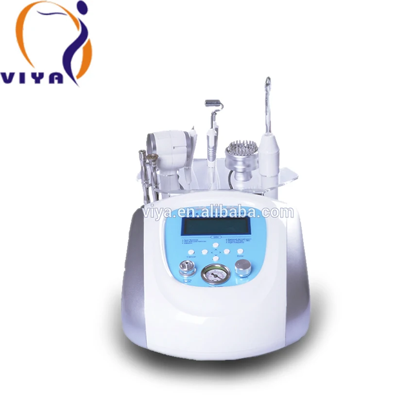 Professional 6 in 1 Electrical Hot Cold Facial Massage Diamond Dermabrasion Beauty Machine