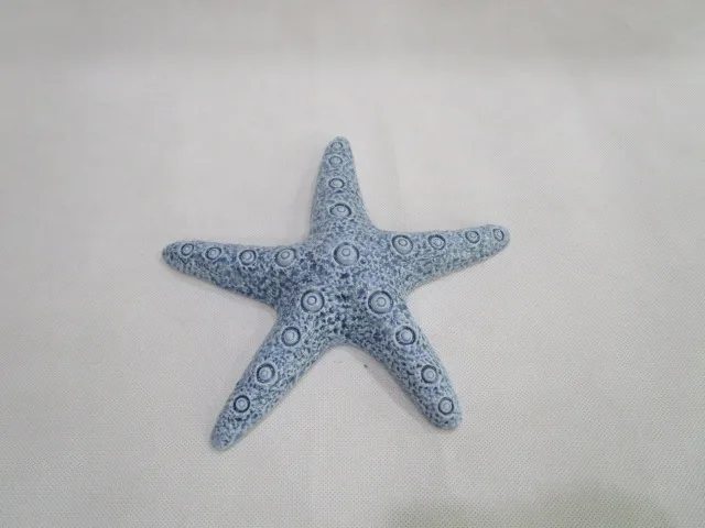 Ручная роспись, маленькая керамическая фигурка морской звезды, белая, средняя