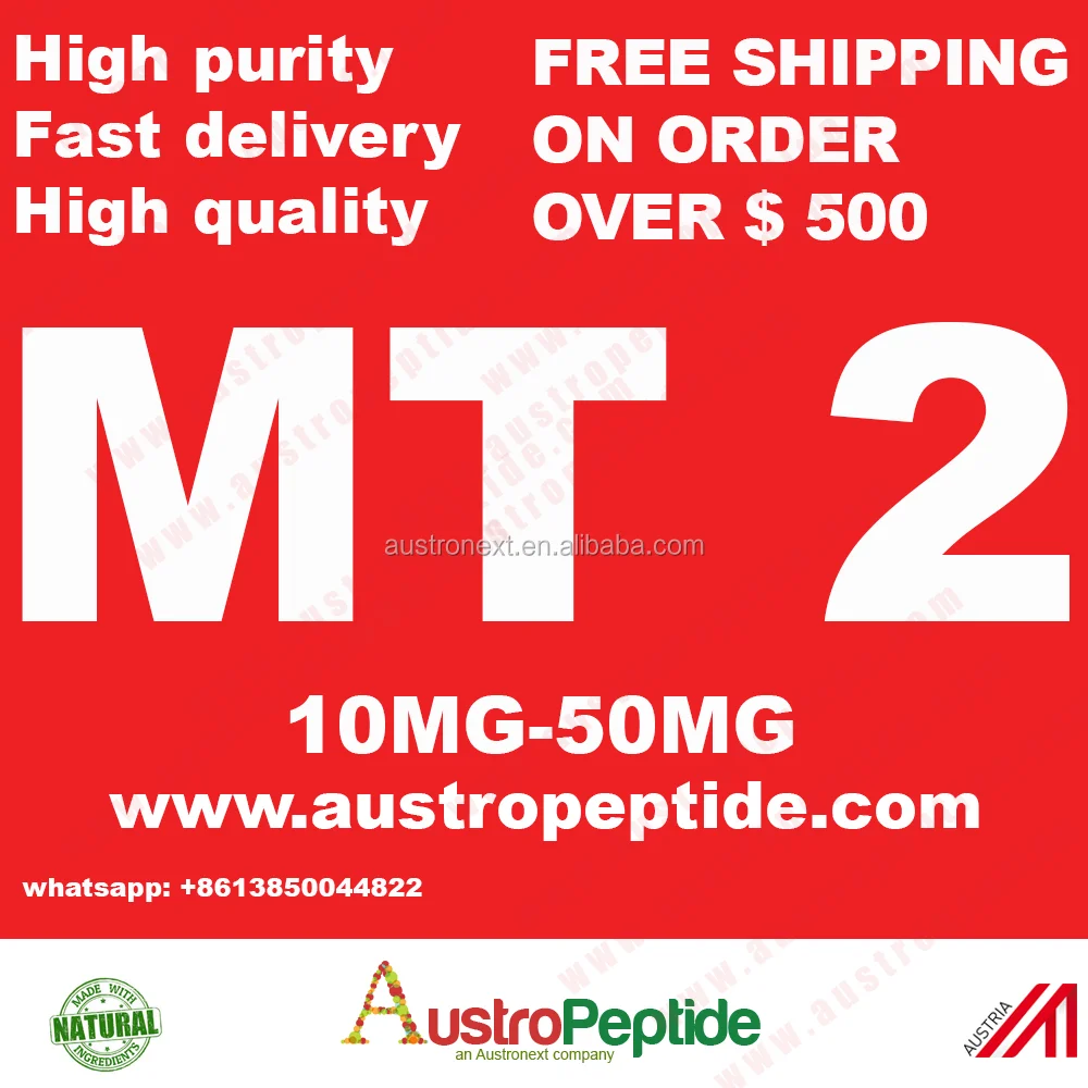 
China Supplier Peptide Melanotan Powder Melanotan2 10mg MT2 20mg PT-141 ipamorelin 5mg fragment 176-191 