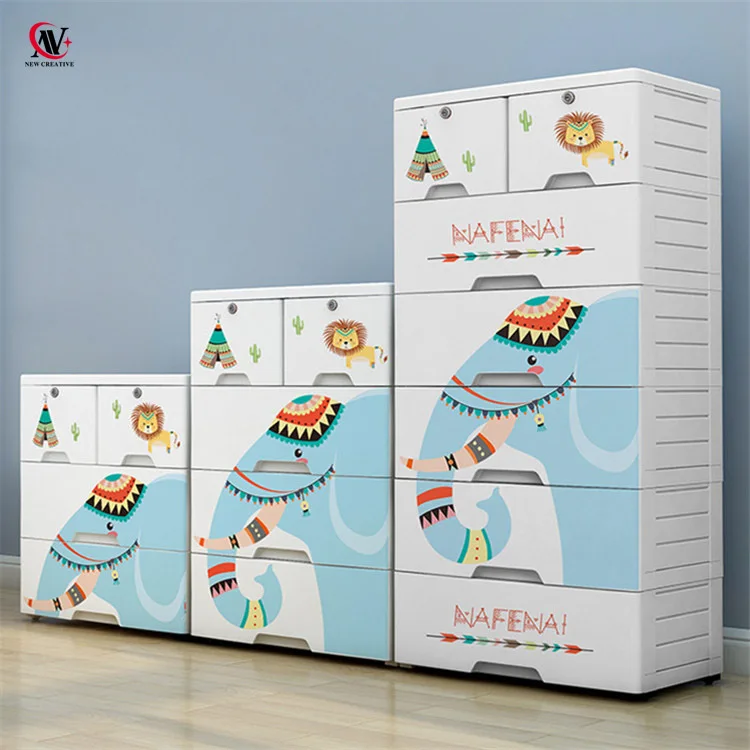 Пластиковый шкаф с двумя замками, 60 см