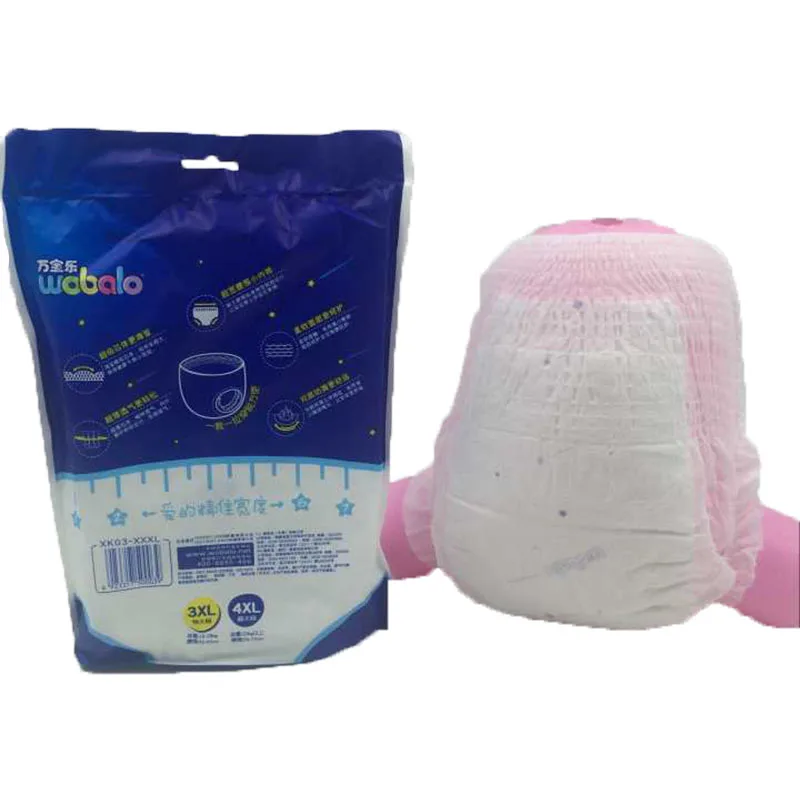 4 years old kids diapers XXXXL pull up disposable pants