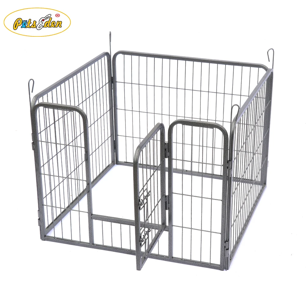 Foldable Heavy Duty Pet Playpen Dog Exercise Pen Cat Fence 4 Panels