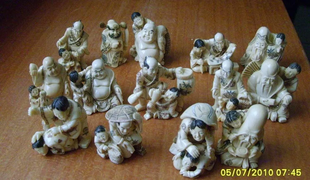 Mammoth ivory Netsukes Statues bone netsuke