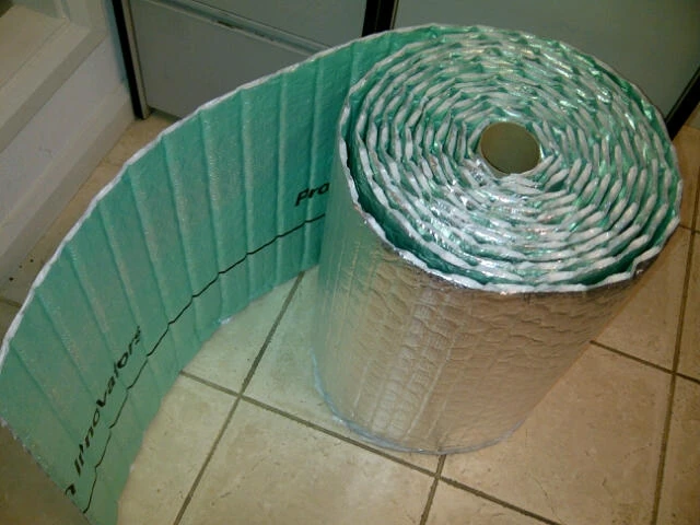 Aluminum foil bubble foam insulated heat