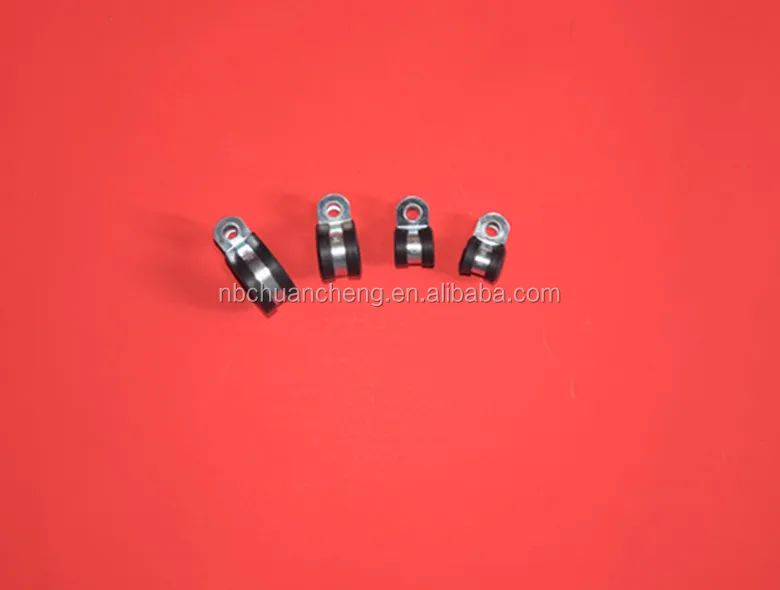 
1Inch Stainless Steel Cable Clamp,Rubber Cushioned Insulated Clamp 