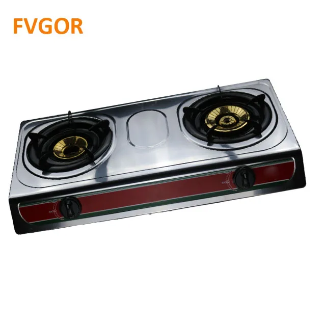Factory Spain Burner Plate Stove 2 Table Stainless Steel Gas Cooktops