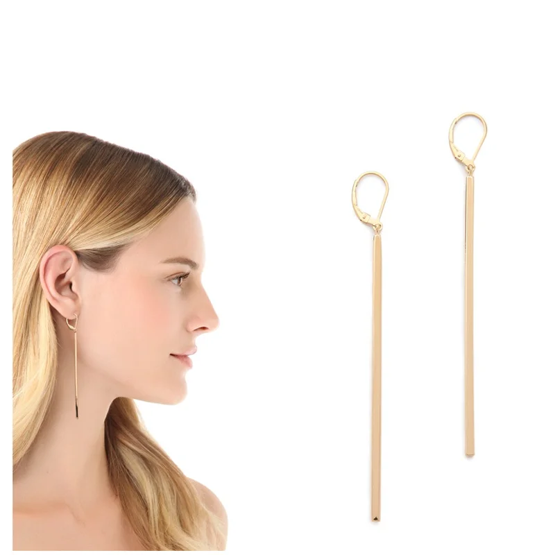 Latest fashion Earring Sticks Gold Hanging Earrings