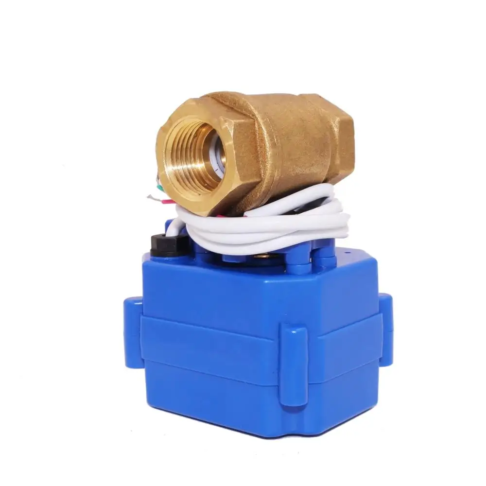 brass mini electric ball valve CR04 CR01 CR02 CRO3 valve with thread connection