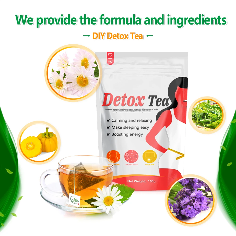 Green Triple Leaf Tea Drink Wholesale Organic 14 day Fit Tea Detox Cleanse Slim Custom Slimming Fat Weight Loss Beauty Detox Tea