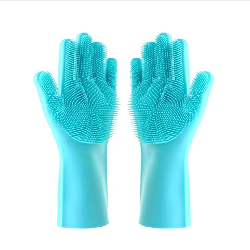 Silicone Washing Gloves New design kitchen bowl and dish washing/cleaning gloves for household
