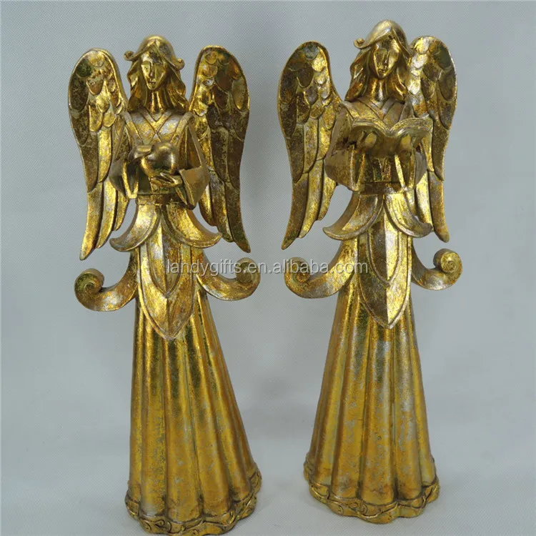 Полирезиновые статуэтки религиозного золотого хранителя ангела 12