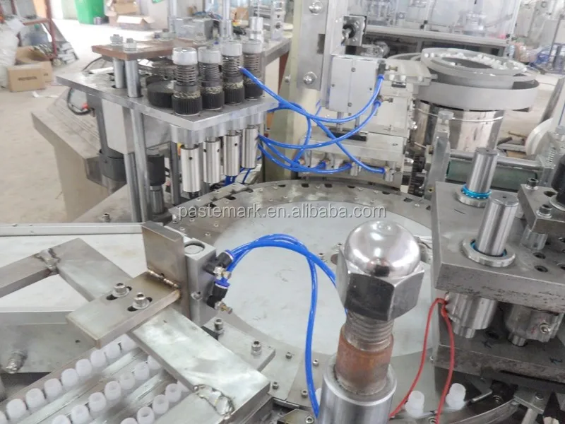 Doy pack Spout pouch cap foil sealing capping assembly machine