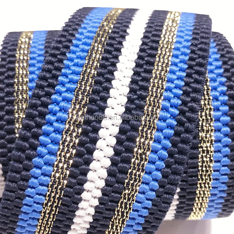 Fancy elastic tape / newest color elastic band /factory price /4cm width