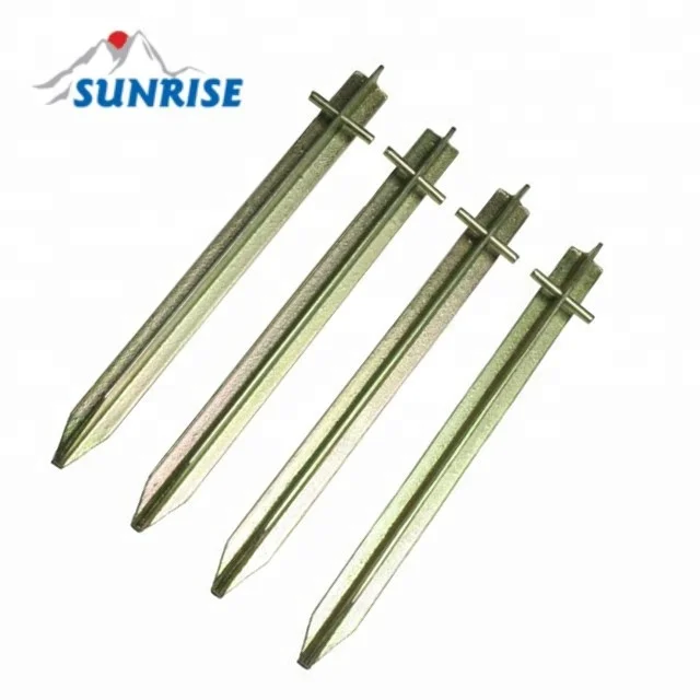 56878C# 50cm Heavy Duty T shape T-Iron Steel peg